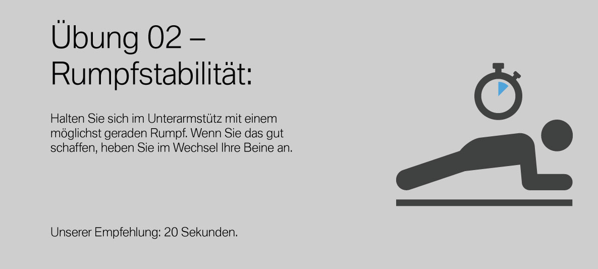 Übung 2 Rumpfstabilität Übung 2 Rumpfstabilität